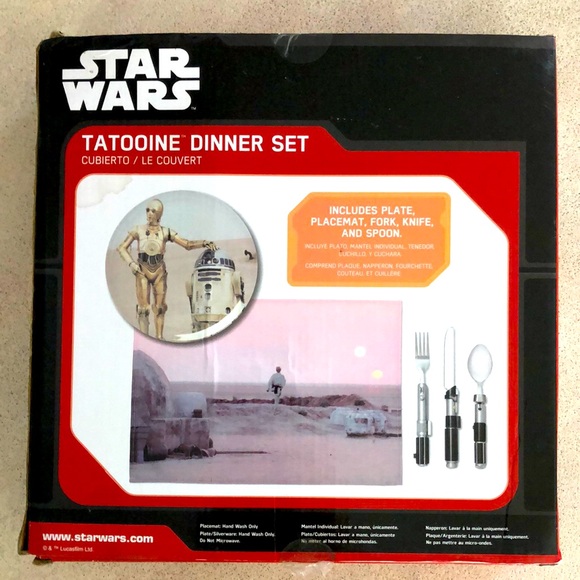 Rare STAR WARS Tatooine Dinner Set NIB - Picture 3 of 12